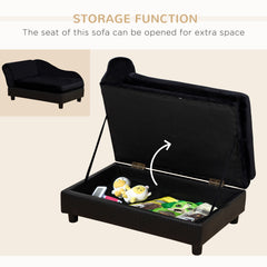 Pet Sofa Dog Couch Chaise Lounge Pet Bed with Storage Function Small Sized Dog - view 4