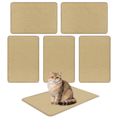 12 Pieces Cat Scratcher Mat Set 24 x 16 Inch Natural Sisal Pads Cat Tree - view 4