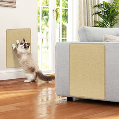 12 Pieces Cat Scratcher Mat Set 24 x 16 Inch Natural Sisal Pads Cat Tree - view 3