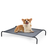 Large Pet Bed Indoor Outdoor Camping Steel Frame Elevated Pet Cot Mat