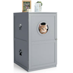 2-tier Litter Hidden Cat House With Anti-toppling Device - view 3