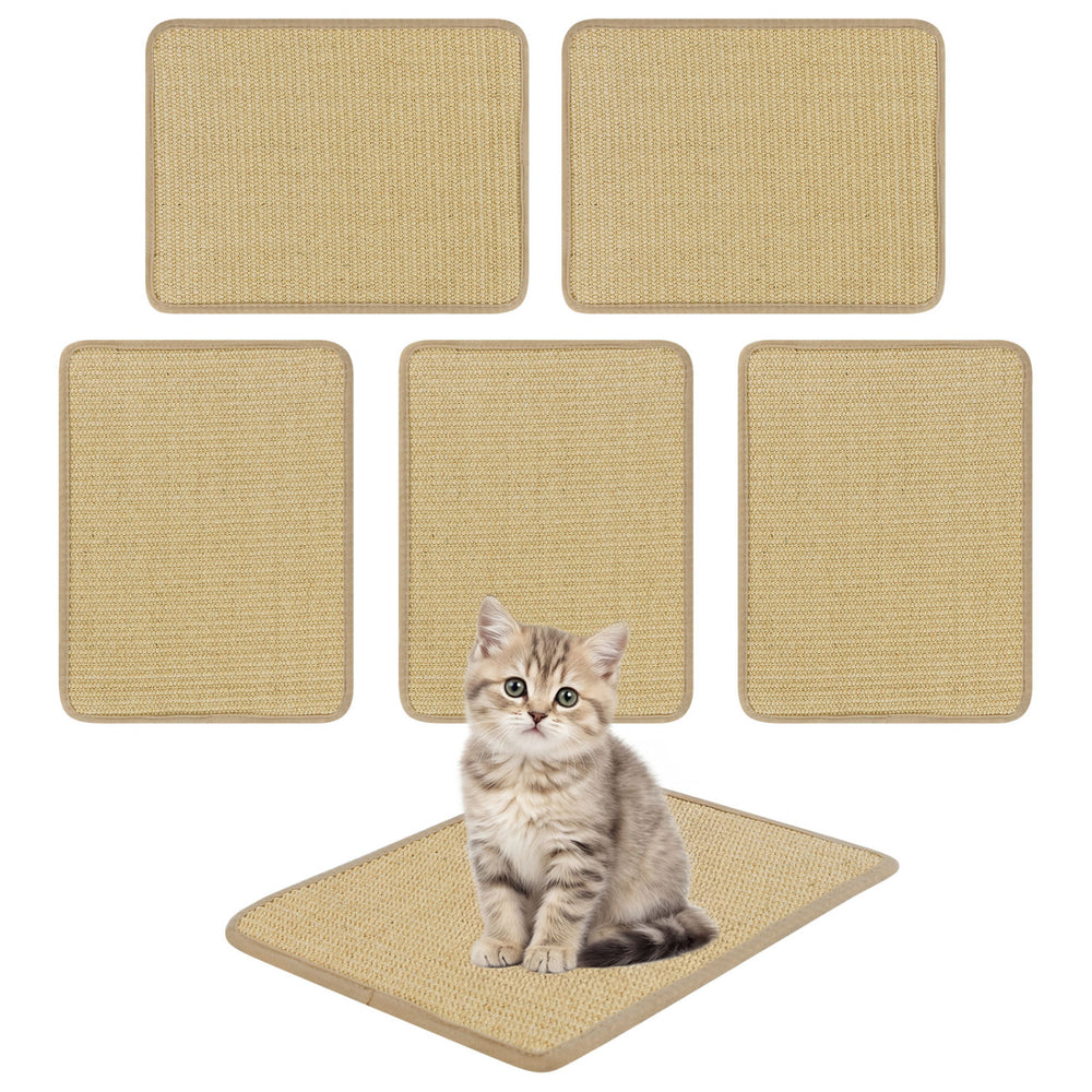 16 x 12 Inch 6-Piece Cat Scratcher Mat Set Cat Tree