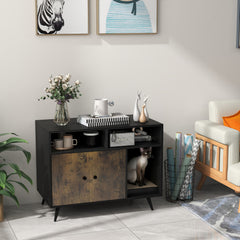 Cat Litter Box Enclosure with Storage Compartments and Pet Scratcher Cat House - view 2