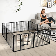 8 Panel 24 Inch Height Pet Fence Indoor Outdoor-24 inch Pet Gate - view 2