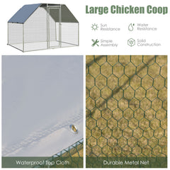 9.5 x 6.5 Feet Large Walk In Chicken Run Cage Chicken Coop - view 4