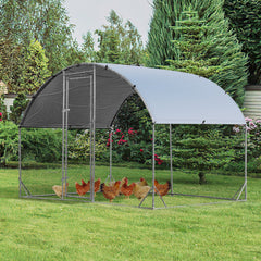 6.2 Feet/12.5 Feet/19 Feet Large Metal Chicken Coop Outdoor Galvanized Dome - view 3