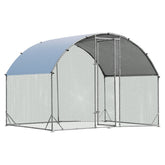 6.2 Feet/12.5 Feet/19 Feet Large Metal Chicken Coop Outdoor Galvanized Dome