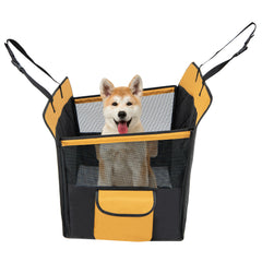 Dog Car Seat Cover with Mesh Window for Small and Medium Dogs Pet Supplies