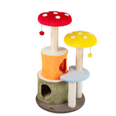 43 Inch Tall Cat Tree Cute with 2 Condos and Padded Platforms