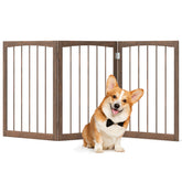 30 Inch Tall Wooden Pet Fence for Cats Small and Medium Dogs Pet Gate