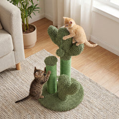 22 Inch Cactus Cat Scratching Post with Natural Sisal Rope Cat Tree - view 3