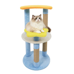 29 Inches Cute Modern Cat Tree with Star and Moon Shaped Platforms - view 4
