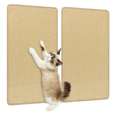 2 Piece Cat Scratcher Mat Set 32 x 20 Inch Natural Sisal Pads Cat Tree