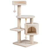 36 Inch Tall Kitten Tower with Condo and Plush Perch Cat Tree