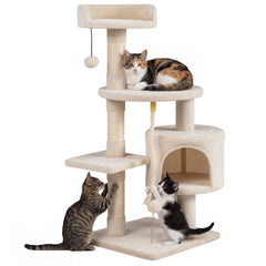 36 Inch Tall Kitten Tower with Condo and Plush Perch Cat Tree - view 4