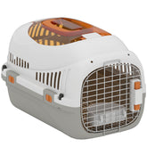 Hard-Sided Travel Pet Carrier, Plastic Dog and Cat Kennel for Small Dogs