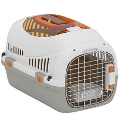 Hard-Sided Travel Pet Carrier, Plastic Dog and Cat Kennel for Small Dogs