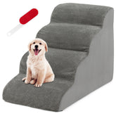 4-Tier Foam Non-Slip Dog Steps with Washable Zippered Cover Pet Supplies