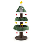 56.5 Inch Multi-Level Cat Tower with Fully-wrapped Scratching Posts Cat Tree