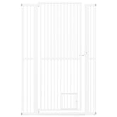 59" Extra Tall Pet Gate Heavy-Duty Metal Cat Gate with Wide Opening