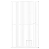 67.5" Extra Tall Pet Gate Heavy-Duty Metal Cat Gate with 30.5"-41" Wide Opening
