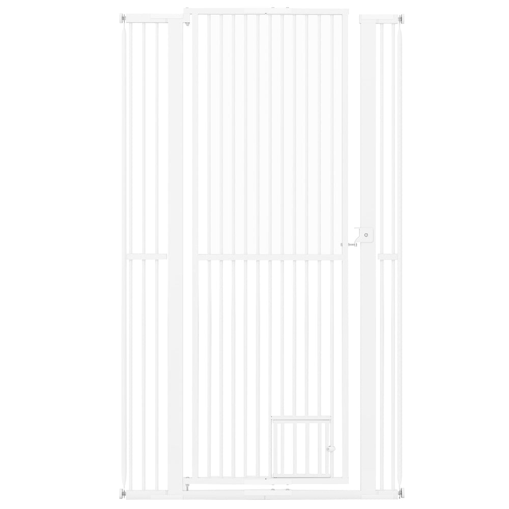 67.5" Extra Tall Pet Gate Heavy-Duty Metal Cat Gate with 30.5"-41" Wide Opening