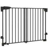 29"-44" Wide Dog Gate, 29" H, Pet Gate with Auto-Close, Single Hand Operation