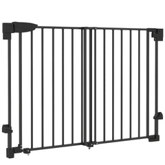 29"-44" Wide Dog Gate, 29" H, Pet Gate with Auto-Close, Single Hand Operation