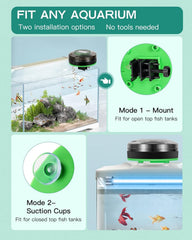 Petbank Automatic Fish Feeder for Aquarium | USB-Rechargeable Timer - alternate view