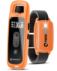 ABBIDOT 3300 ft Dog Training Collar | 5 Modes, 88 Levels, IPX7 - 1 Collar / Orange