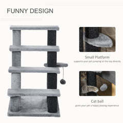 Cat Stairs for Bed, Couch 4 Steps, Small Cat Tree for Indoor Cats - view 4