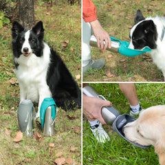 LumoLeaf 800 ml Stainless Steel Dog Water Bottle | Travel Pet Water Dispenser - detail view