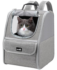 Pecute Cat Backpack Carrier | Ventilated Pet Backpack for Cats & Small Dogs
