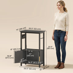 5-10 Gallon Fish Tank Stand Aquarium Stand with Power Outlets, Cabinet, Shelf - view 2