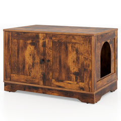 Cat Litter Box Enclosure Furniture Indoor Wooden Cat House End Side Table - view 2