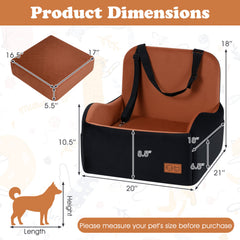 Detachable Dog Booster Car Seat Fits Front and Back Seat Pet Supplies - view 3