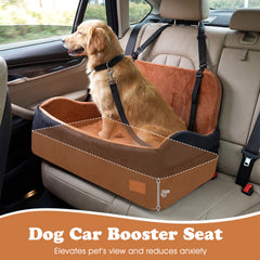 Dog Car Seat Foam Dog Booster Seat for Medium and Large Dogs Pet Supplies - view 4