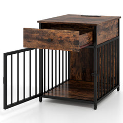 Dog Crate Furniture for Small Dogs Wooden Puppy Kennel with Charging Station - view 4