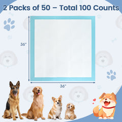 Dog and Puppy Pee Pads 36" x 36" (100 Counts) for Potty Training Dog Agility - view 4