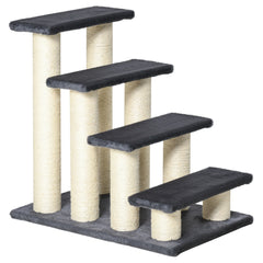 Cat Trees 4 Tier Pet Stairs Dog Cat 4 Steps Kitty Scatching Post Cat Scratch