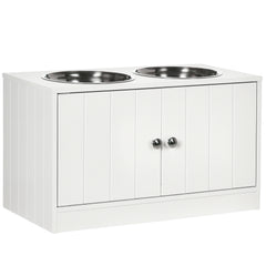 Elevated Dog Bowls for Large Dogs Pet Feeding Station with Stand, Storage, 2