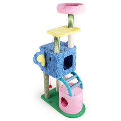 Elephant Themed Cat Tree for Adult Cats Multi-level Kitty Tower with 2 Condos - view 4