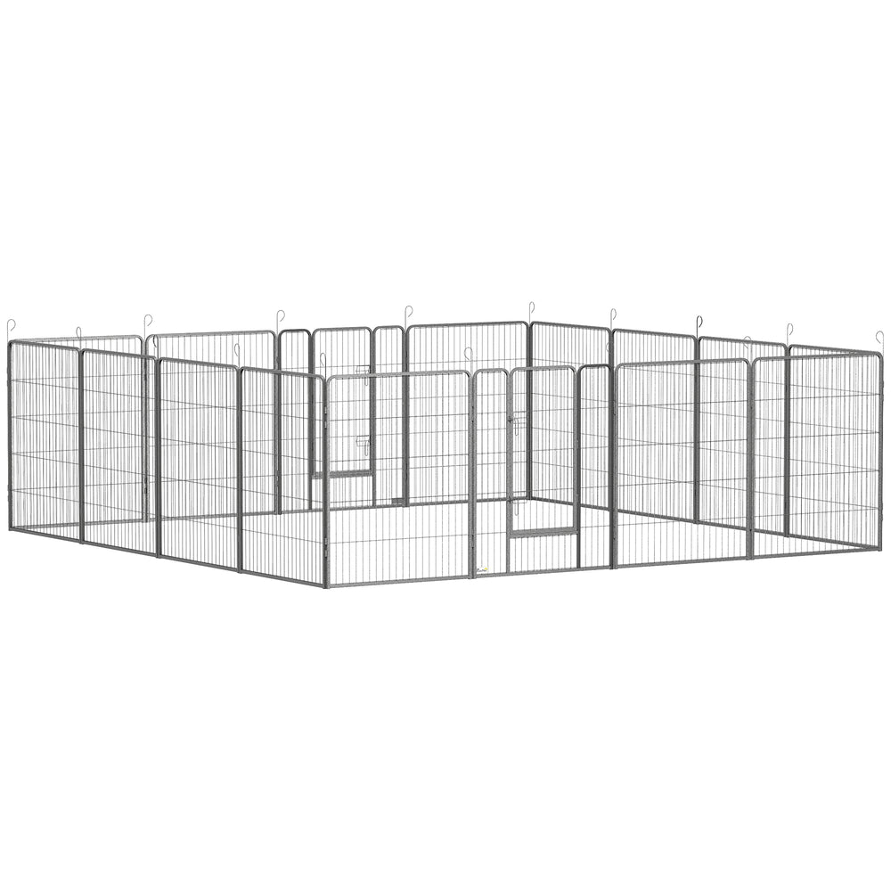 16 Panel 39" Height Heavy Duty Dog Playpen for Small Medium Large Dogs