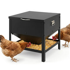 Large Capacity Chicken Feeding Box with Openable Lid Chicken Coop