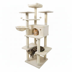 Large Cat Tree for Indoor Cats 63" Tall Cat Tower - view 4
