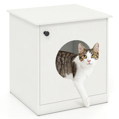 Modern Cat Litter Box Enclosure for Small to Large Cats Cat House