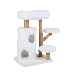 Modern Cat Tree for Indoor Cats 30.5 Cat Tower with Real Solid Wood Branches - view 4