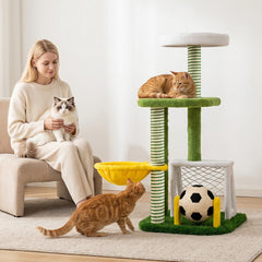 Modern Cat Tree for Indoor Kittens Multi-level Cat Tower with Perches - view 3