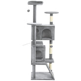 54" Cat Tree, Multi-Level Cat Tower with Scratching Posts, Cat Condos, Bed