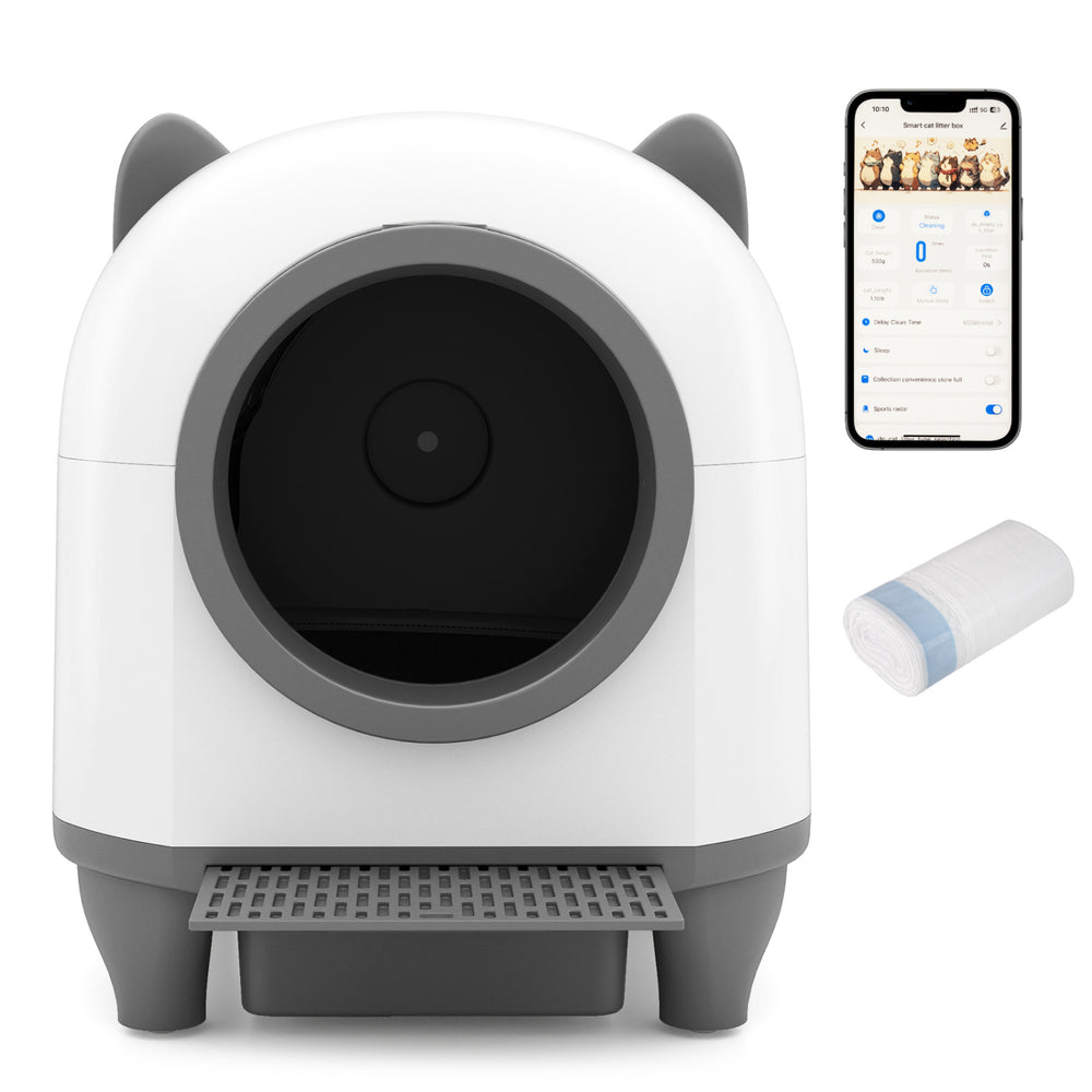 Self-Cleaning Litter Box for Multi-Cat & Senior Cats Home Cat Furniture